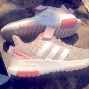 Girls size us13 sneakers pink Adidas